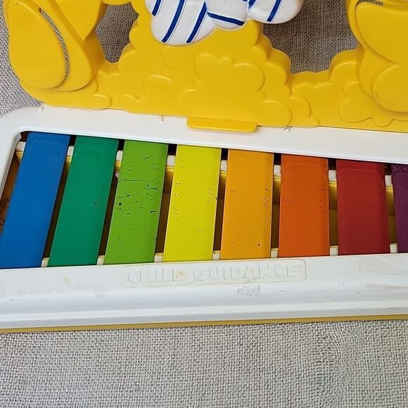 Sesame Street 1983 Vintage Big Bird Xylophone, 1995 Tyco Pop Up School Bus - Picture 9 of 14